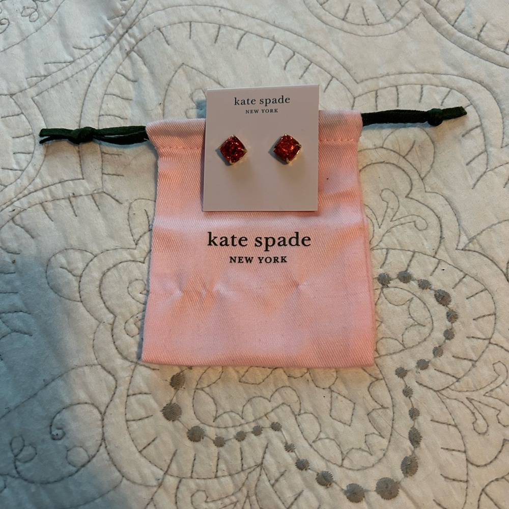 Kate Spade Sparkling Red Earrings